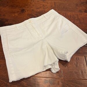 J.Crew size 6 white cutoff shorts